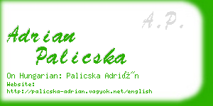 adrian palicska business card